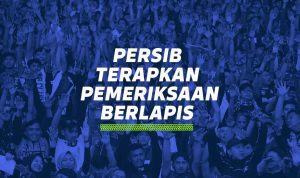 Seluruh Bobotoh yang akan menyaksikan pertandingan secara langsung di Stadion Gelora Bandung Lautan Api (GBLA) harus melalui proses pemeriksaan. Foto: Persib Bandung.