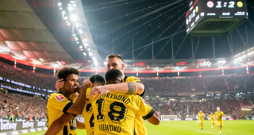 G_Frankfurt_Bellingham_Jubel_5_bvbnachrichtenbild_regular Indonesia tidak bisa disinggahi tur Borussia Dortmund terkait regulasi pemerintah setempat dalam memperbaiki keamanan stadion. Foto: Borussia Dortmund.
